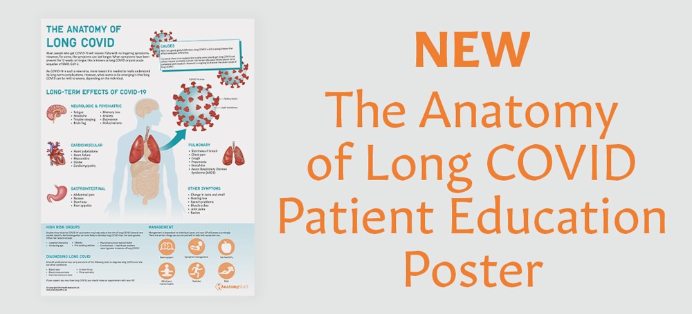anatomy of long COVID chart poster COVID-19 